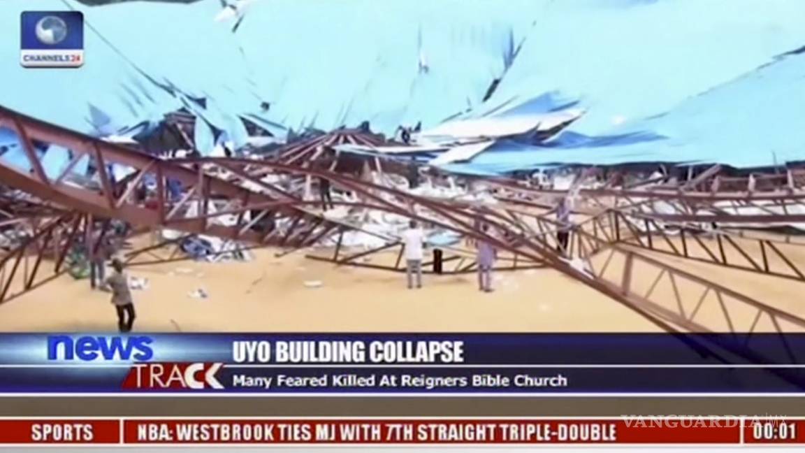 Al menos 160 muertos tras derrumbe en una iglesia en Nigeria