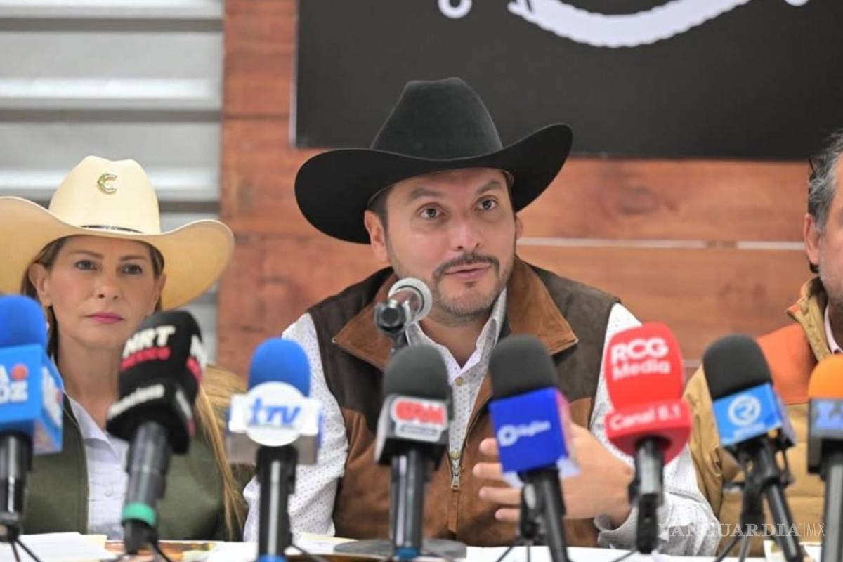 $!El alcalde Carlos Villarreal encabezó la presentación oficial del Festival Vaquero Monclova 2026, que se realizará del 27 al 29 de marzo.