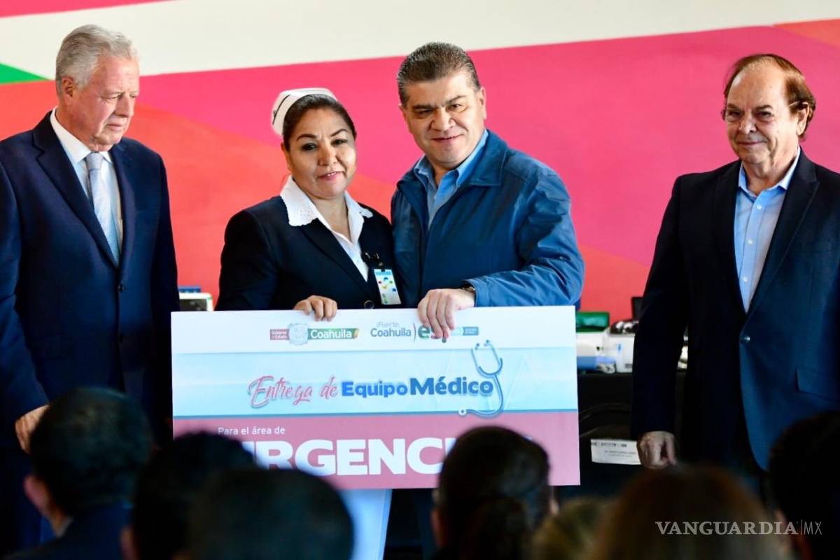 Entrega Miguel Riquelme equipo médico por 15 mdp, de 40 mdp que llegarán al Hospital General de Torreón