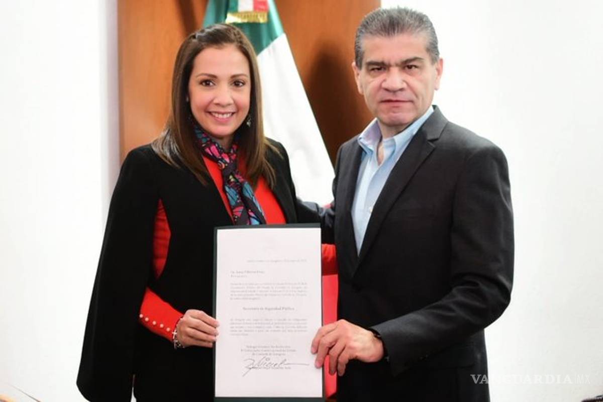Formaliza Miguel Riquelme nombramiento de Sonia Villarreal como titular de la SSP de Coahuila