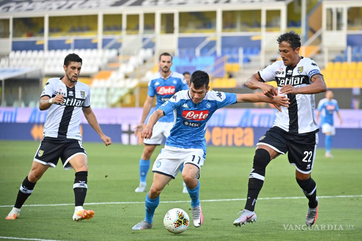 'Chucky' juega última parte del partido en la derrota del Napoli contra el Inter