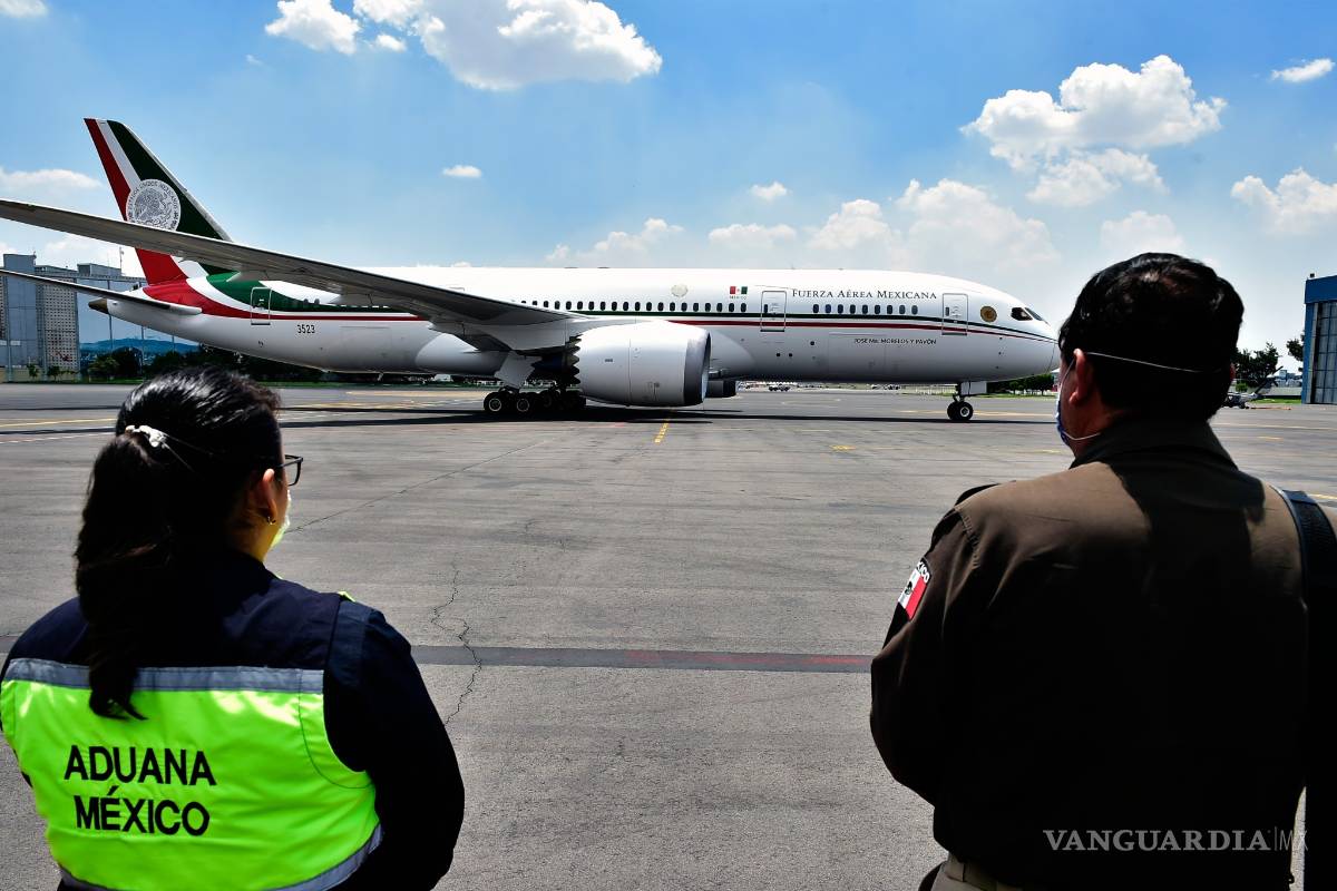 19 meses después... llega avión presidencial a México; han gastado 22.7 millones de pesos en conservarlo