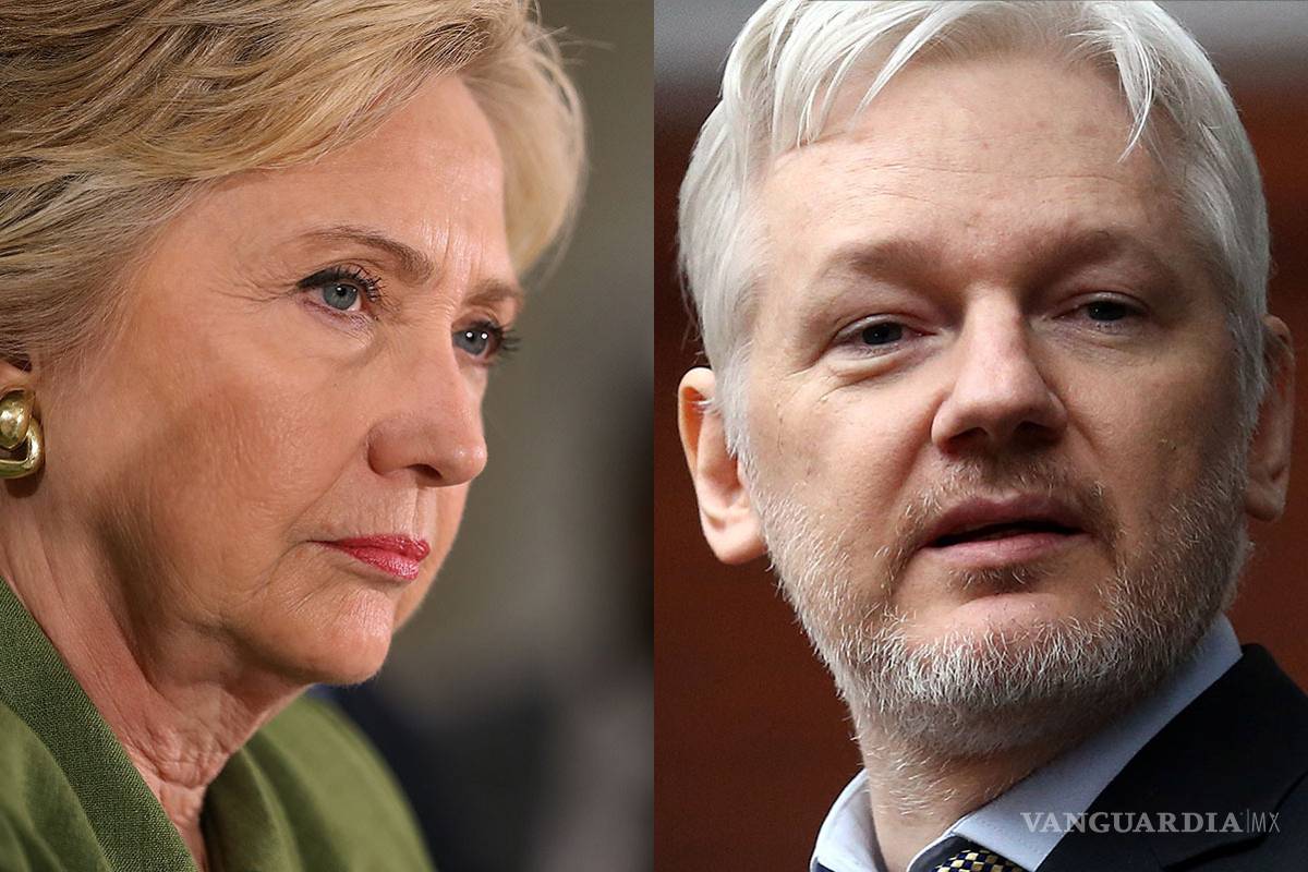 Clinton acusa a Assange de servir a Rusia