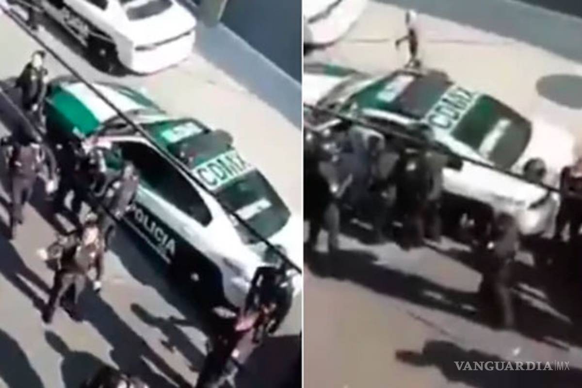 Ebrios violan cuarentena y liberan a pitbull para atacar a policías en la CDMX