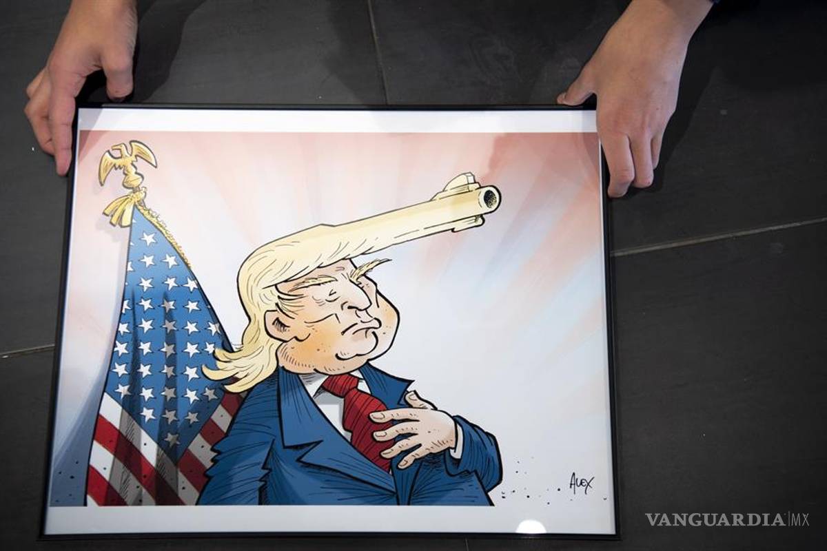 Ridiculizan la reelección de Donald Trump en la exposición &quot;Se perfila para la Casa Blanca&quot; (fotos)