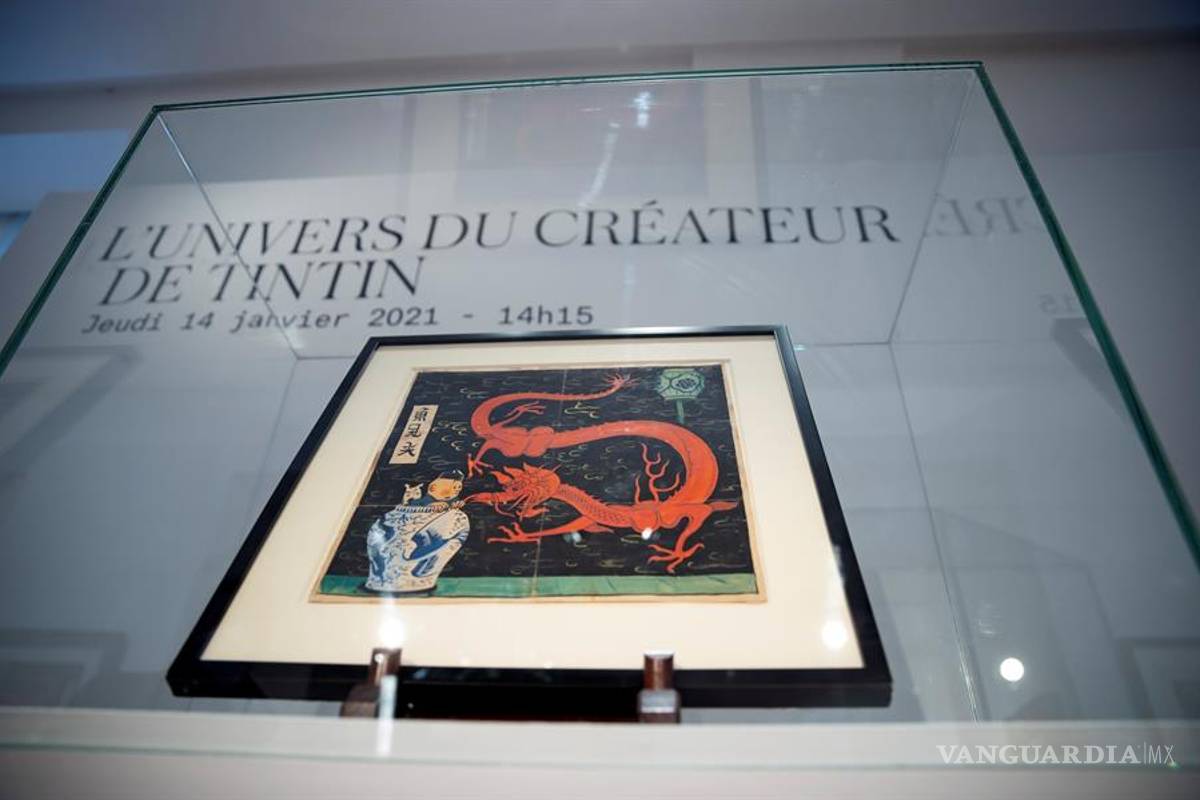 Tintín busca de superar el récord mundial de 2.6 mde en una subasta en París