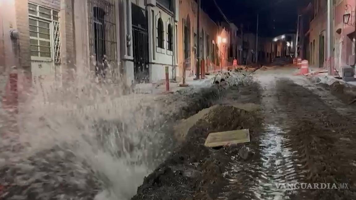 Saltillo: vecinos de General Cepeda señalan desabasto de agua por megafuga (video)