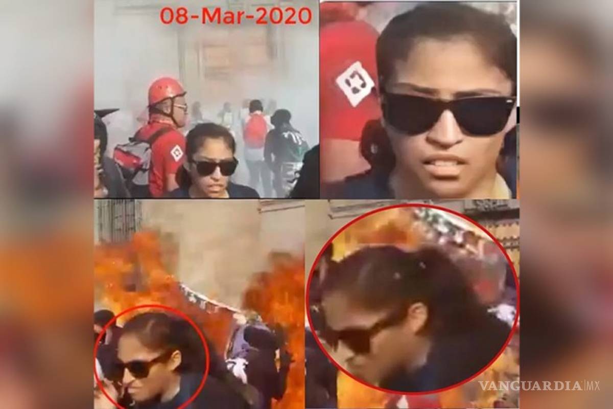 Busca la Fiscalía de la CDMX a mujer que lanzó bomba molotov contra Palacio Nacional