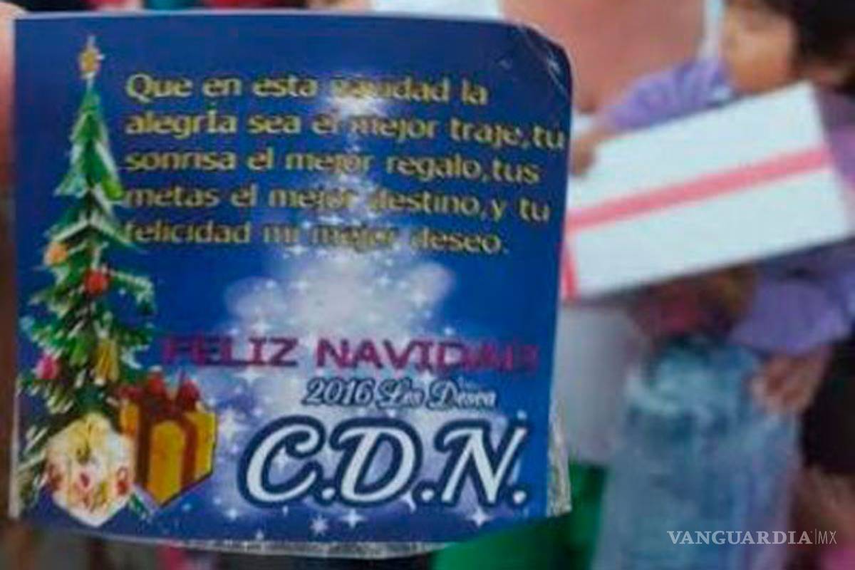 Cártel regaló juguetes, cobijas y cenas navideñas en Tamaulipas