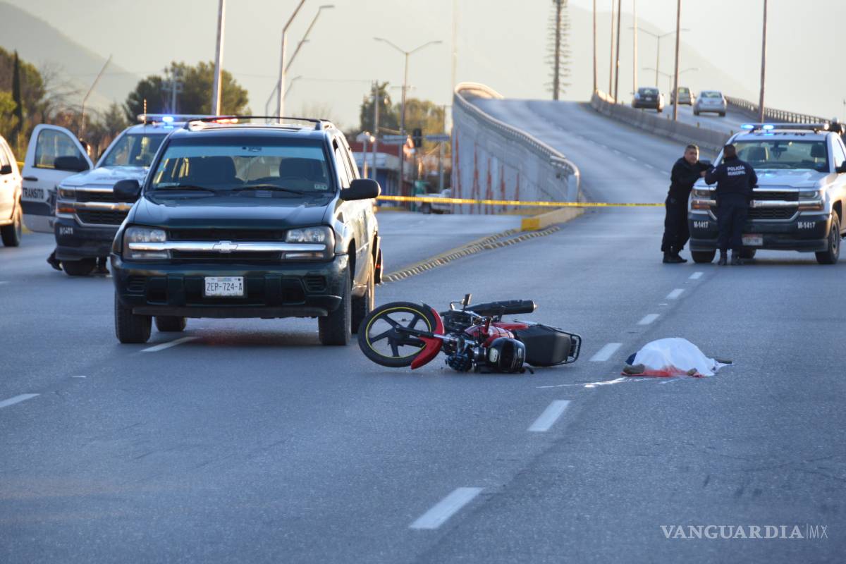 Mata a menor en moto y se escapa, en calles de Saltillo