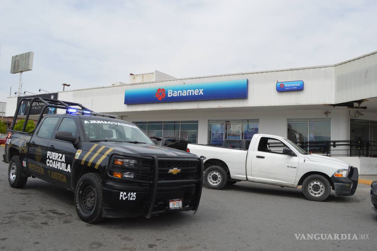 Bancos de Saltillo que sí tienen seguridad no han sufrido asaltos