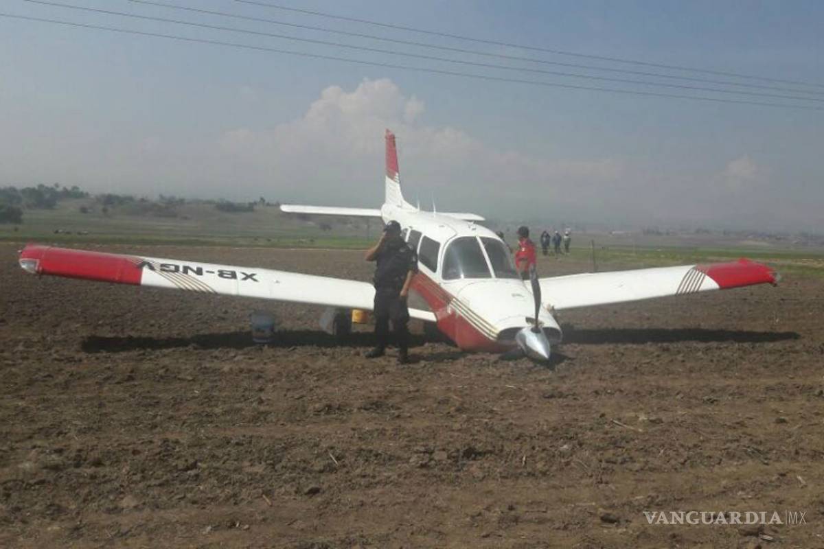 Reportan aterrizaje forzoso de aeronave en Toluca