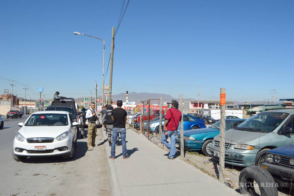 Autoridades encuentran carro robado en lote de autos de Saltillo
