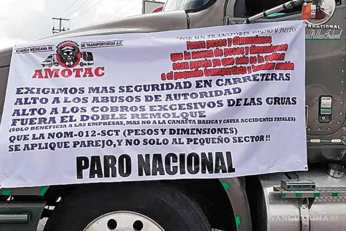 ‘Ya no queremos abrazos’, transportistas harán otro paro nacional este 15 de febrero