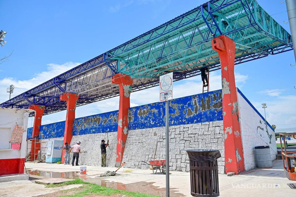 Concluyen primera etapa de rehabilitación en Unidad Deportiva en Monclova