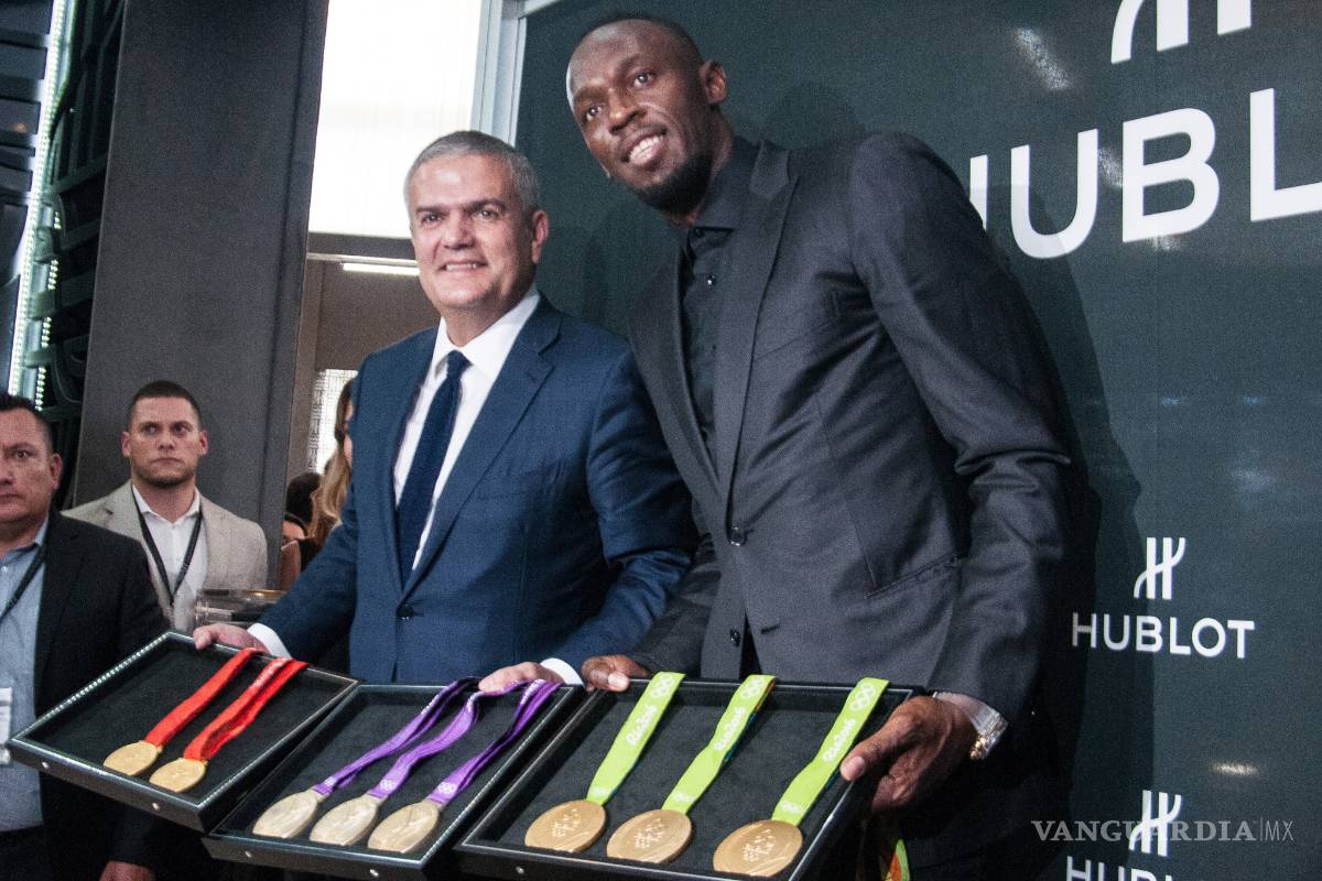 Usain Bolt visita México para presentar un nuevo reloj