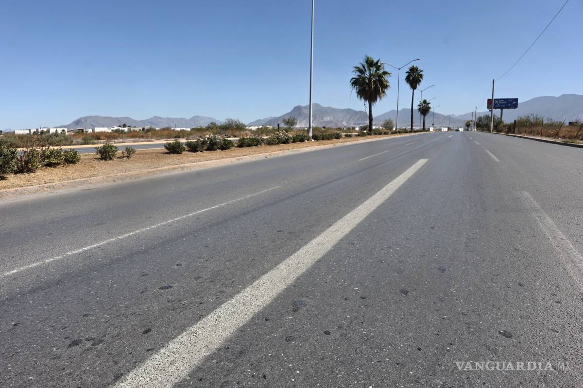 ¡Atención Saltillo! Pintan recorrido de Maratón del mismo color que carriles viales