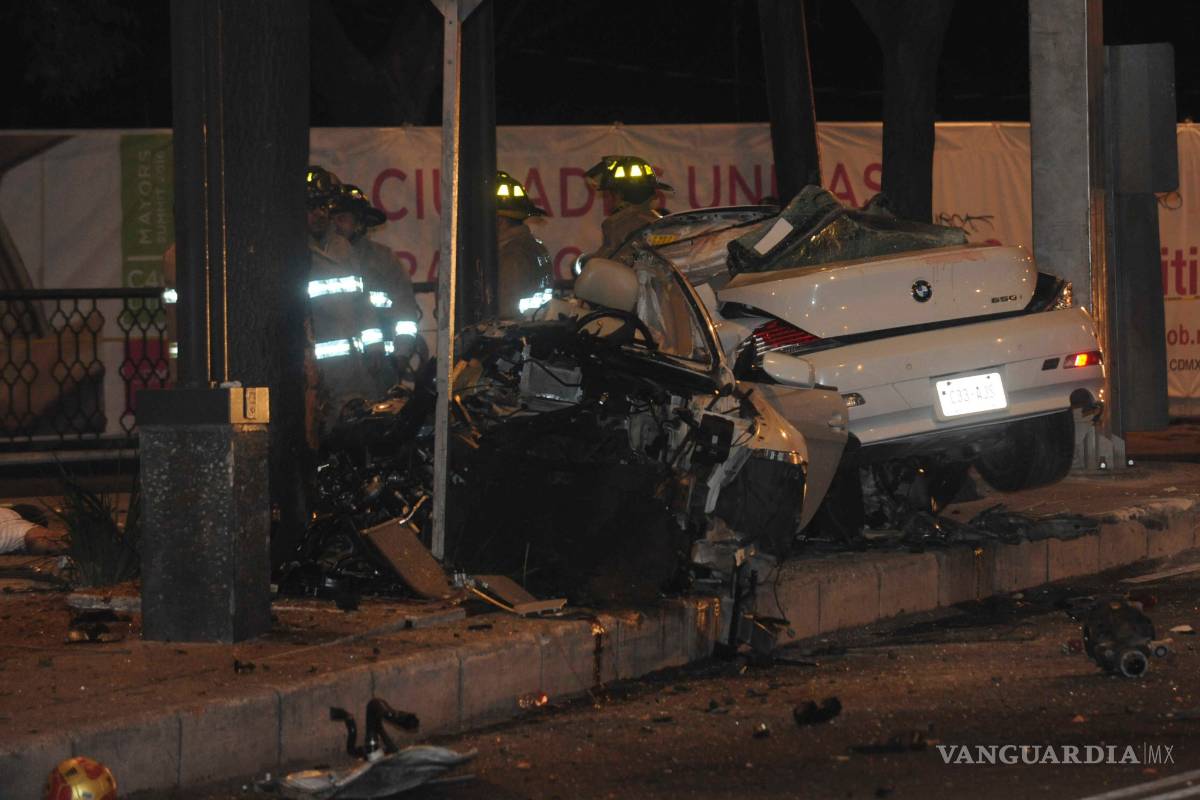 Video del momento exacto del choque de BMW en Reforma