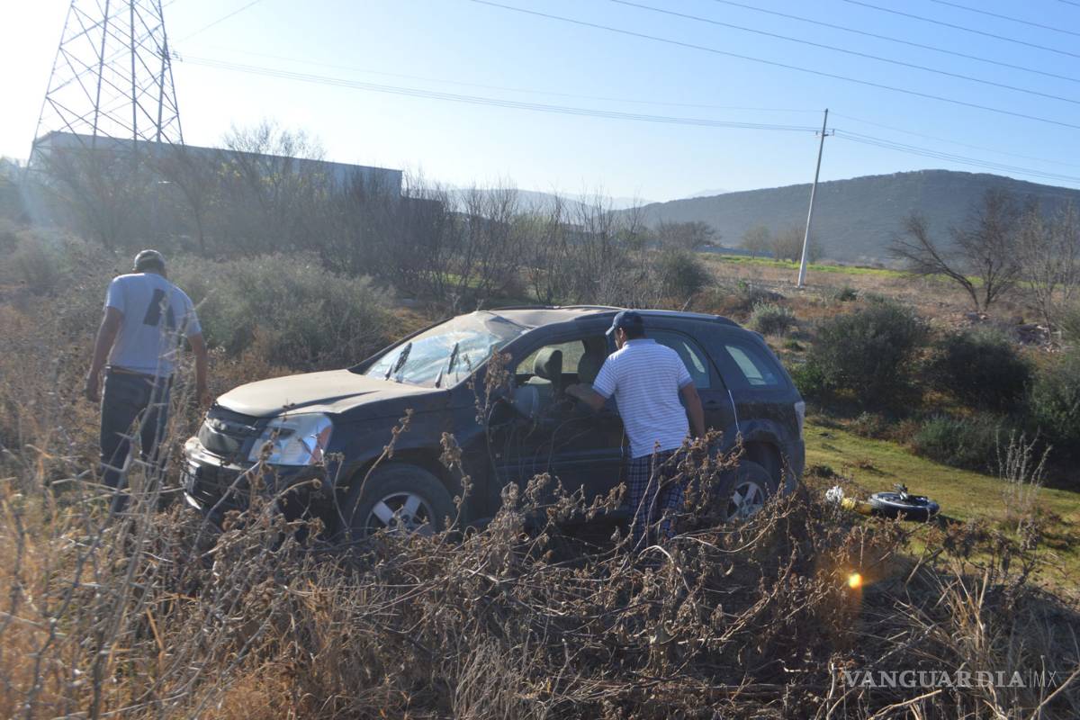 Lesionadas dos personas tras volcadura en Ramos Arizpe