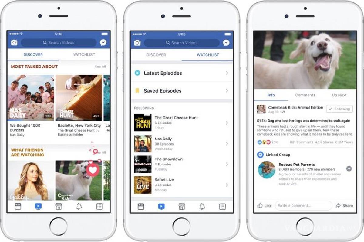Facebook lanza Watch y se suma a la guerra del streaming: competirá con YouTube y Netflix
