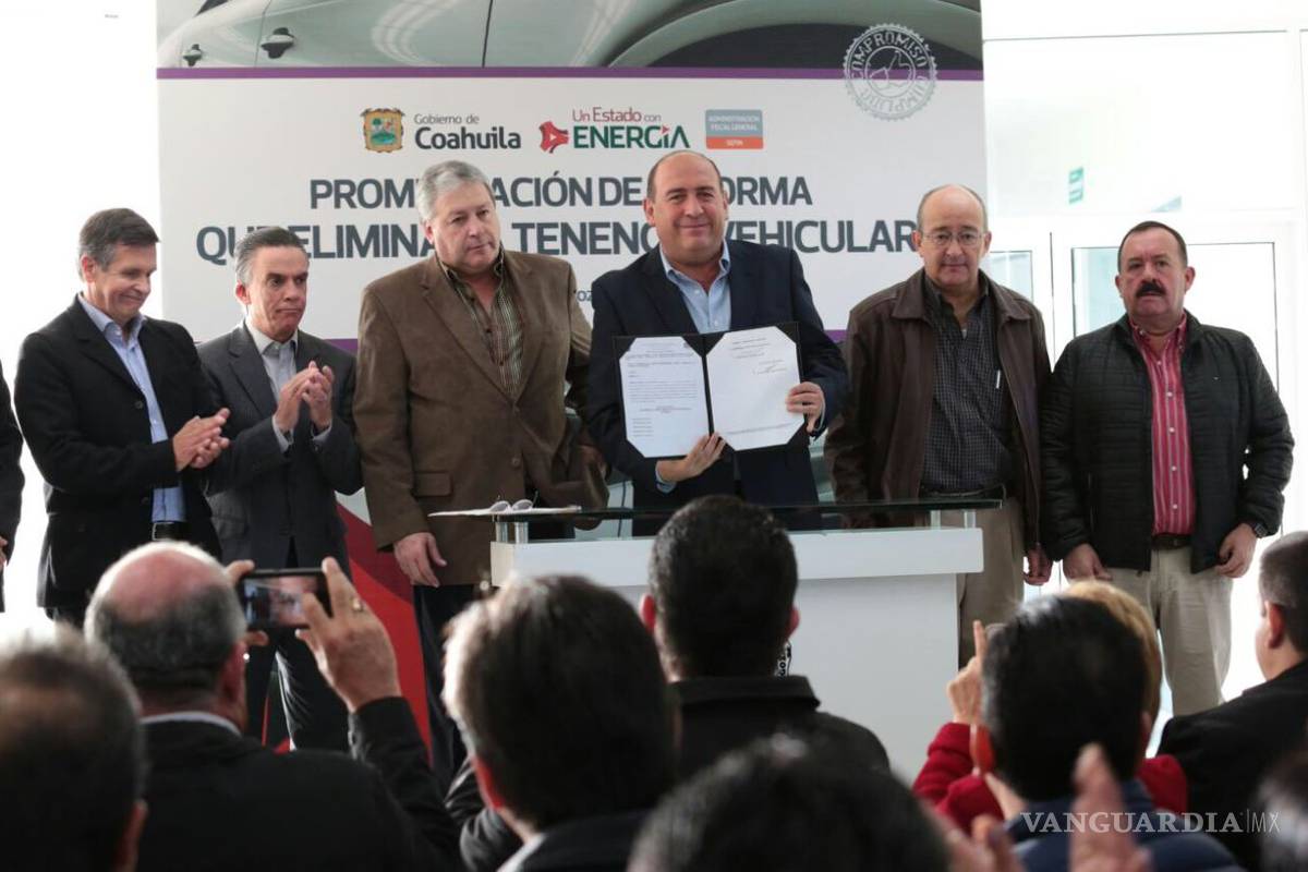 Promulgan reforma que elimina tenencia en Coahuila