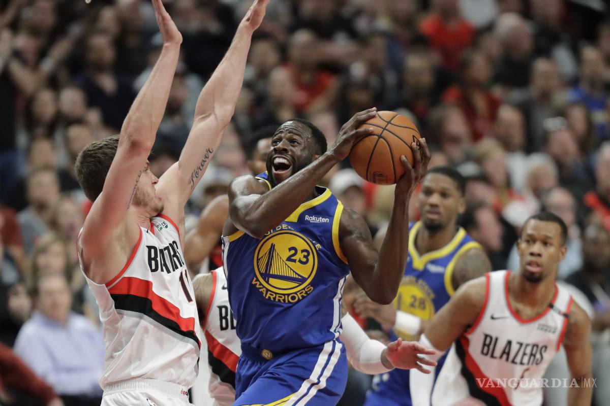 Vencen los Blazers a los Warriors y están a uno del título