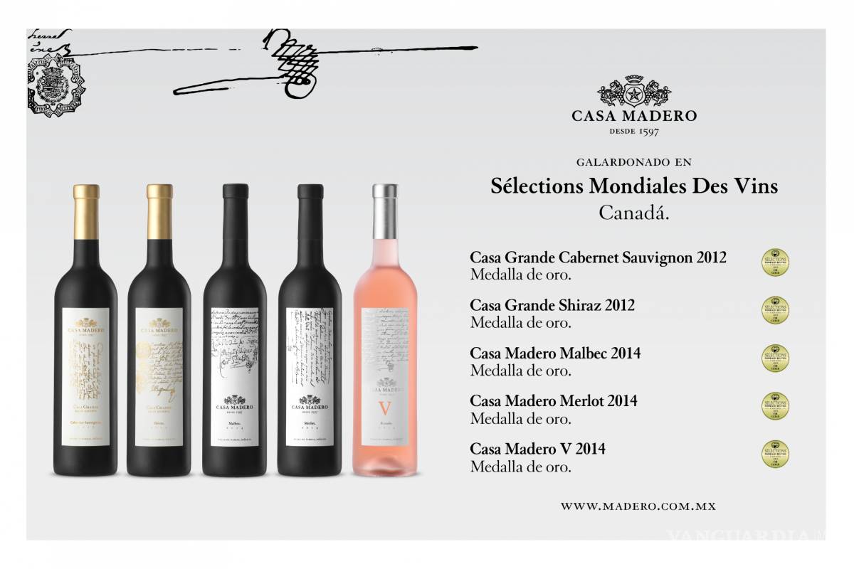 Cosecha Casa Madero la más premiada en Europa
