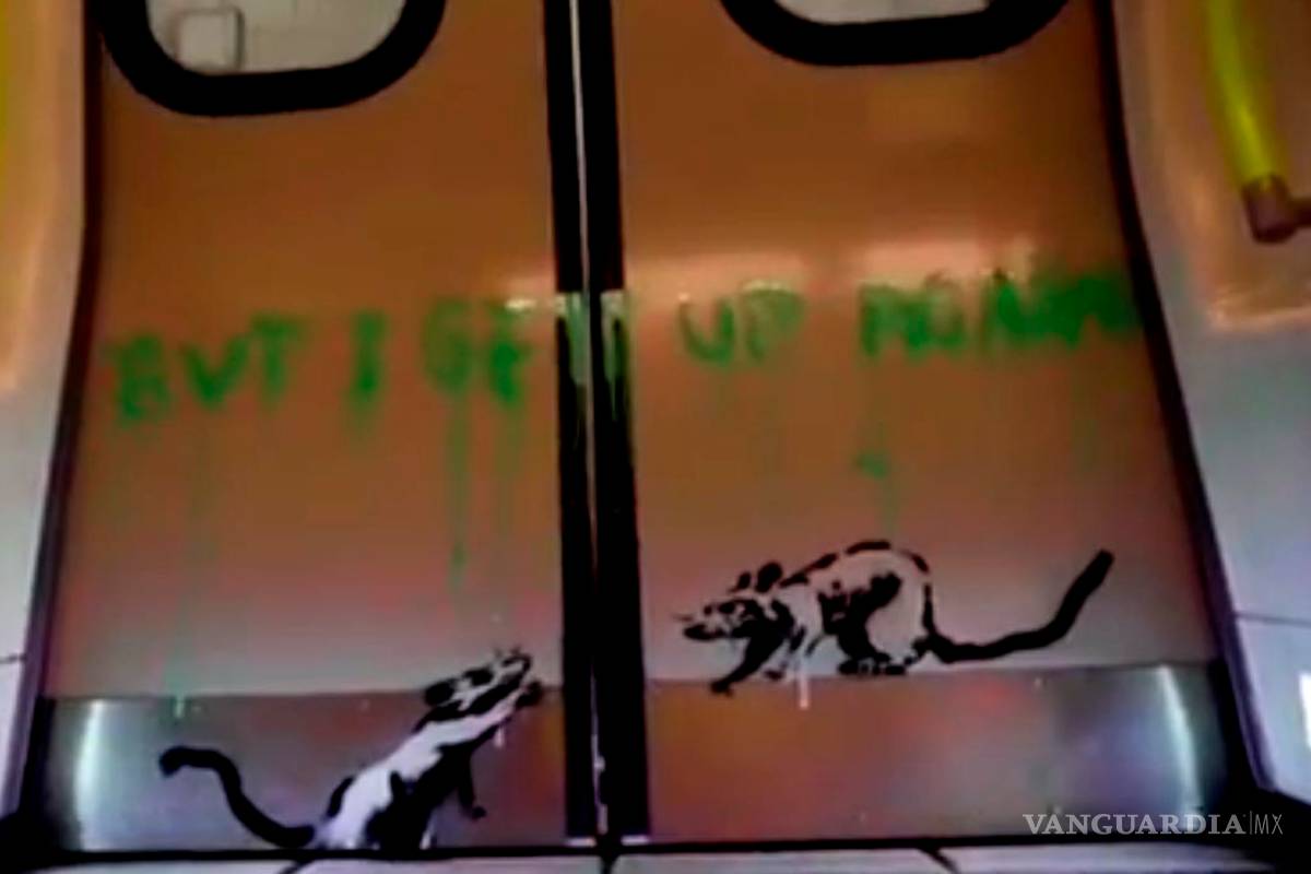 Grafitti de Banksy en el Metro de Londres valdría ¡82 millones de euros!... si no lo hubieran borrado