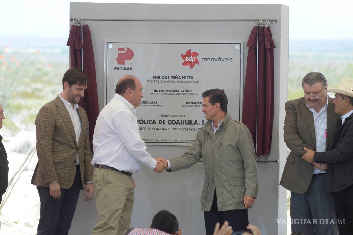 Enrique Peña Nieto inaugura Parque Eólico Peñoles en Coahuila