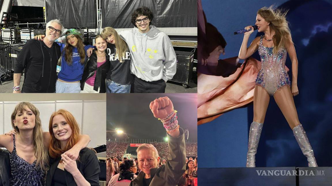 Acuden al llamado de Taylor Swift: desde Arturo Zaldivar, Jessica Chastain hasta Alfonso Cuarón en concierto