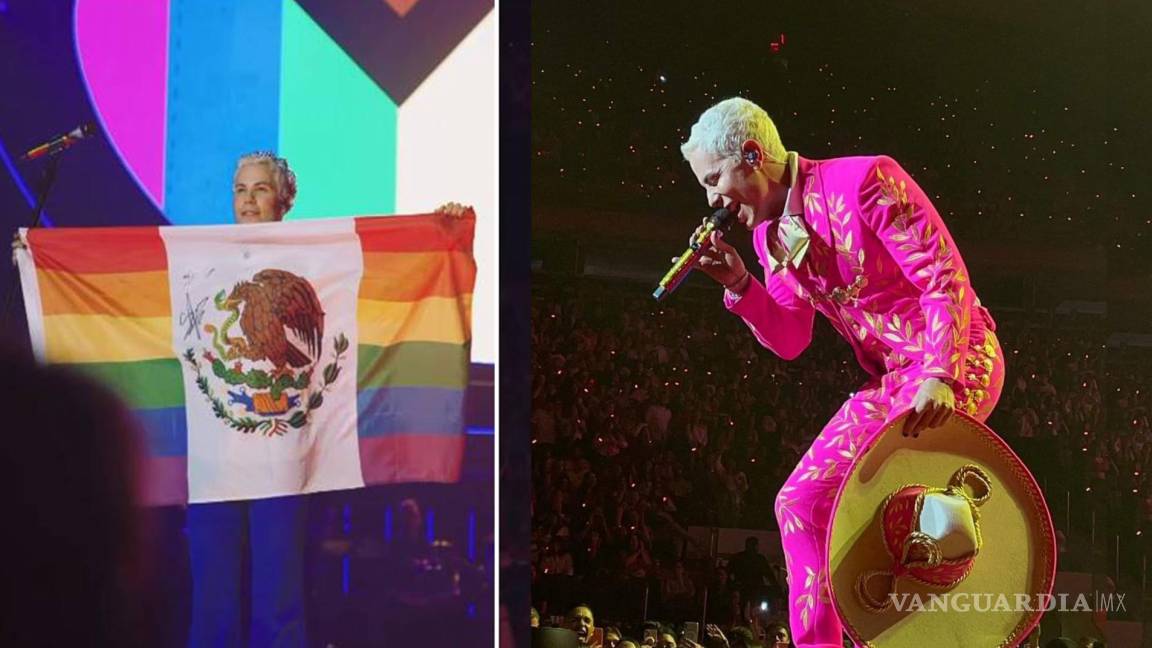 ¿Y Soy rebelde? Provoca Christian Chávez polémica por traje de charro color rosa y bandera mexicana LGBTTI+