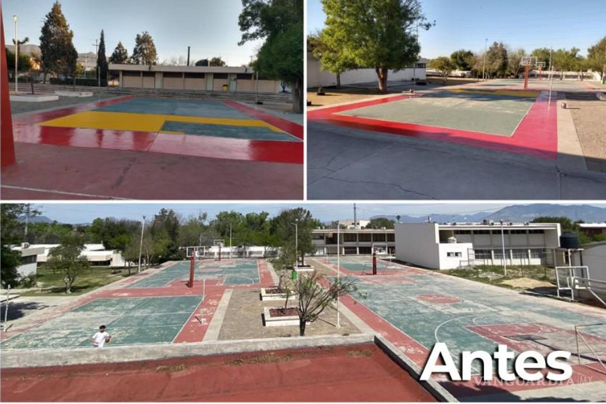 Rehabilita UAdeC canchas deportivas de la Unidad Camporredondo, en Saltillo