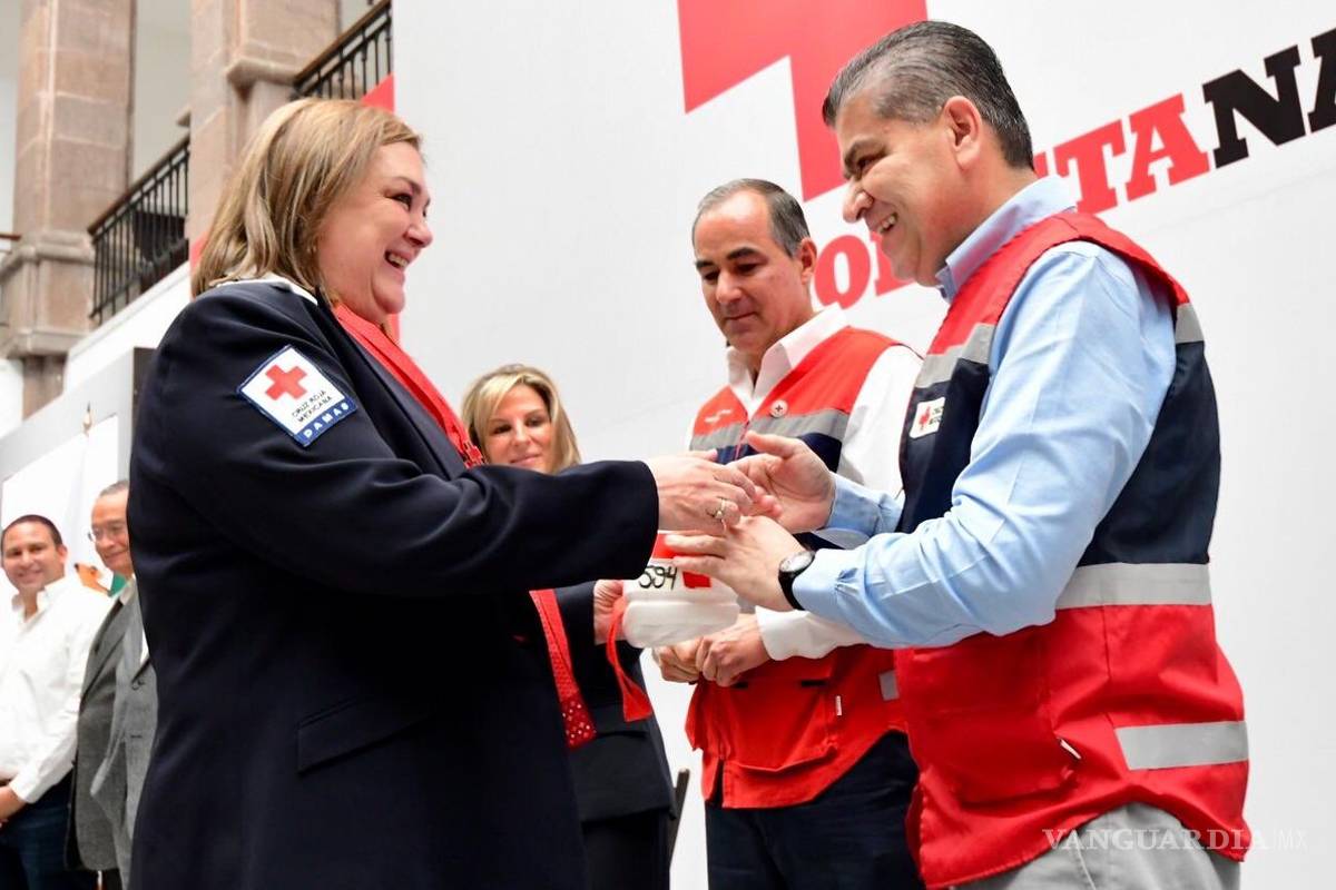 Cruz Roja da inicio a la Colecta Anual 2019 en Coahuila; Miguel Riquelme hace donativo personal