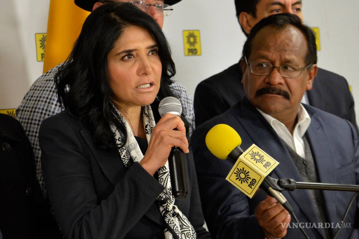 'Serénese', pide Alejandra Barrales a militantes del PRD