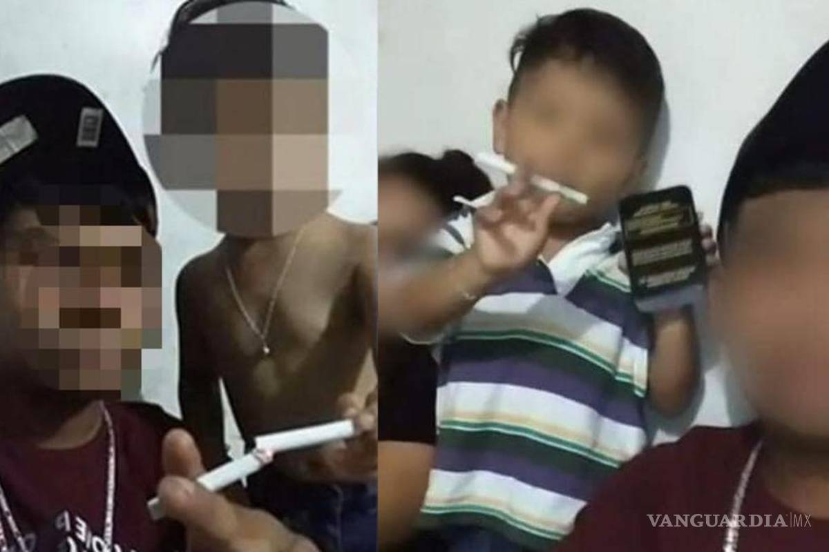 Separan de sus padres a menores videograbados tomando y fumando en Saltillo