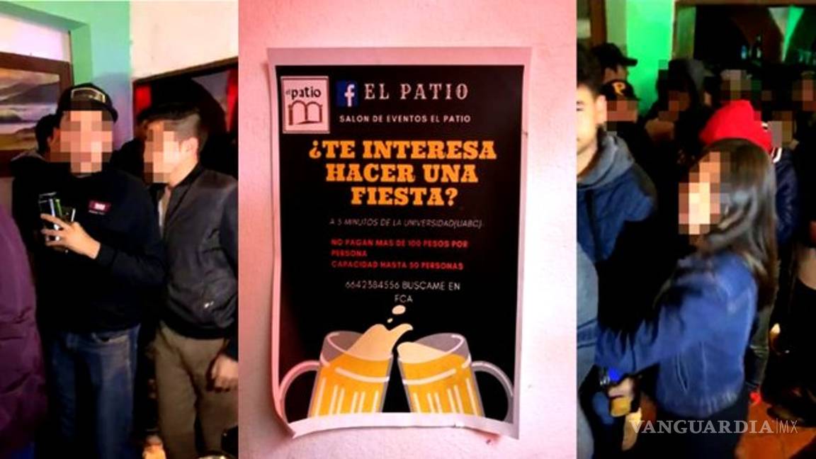 $!Policías terminan fiesta con 200 menores de edad en Tijuana