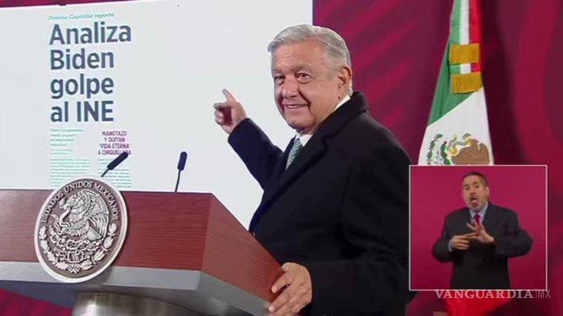 AMLO se burla de petición del Capitolio, ‘Biden ni sabe del INE’