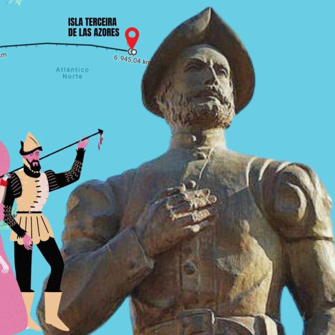 Collage sobre Alberto del Canto, fundador y primer alcalde de Saltillo.
