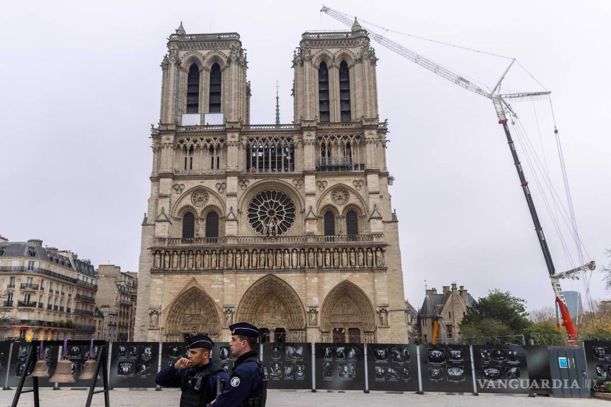 $!Ya está todo preparado para reapertura de la Catedral de París, Notre-Dame, el 8 de diciembre 2024, tras los cinco años de reconstrucción tras el incendio de 2019.
