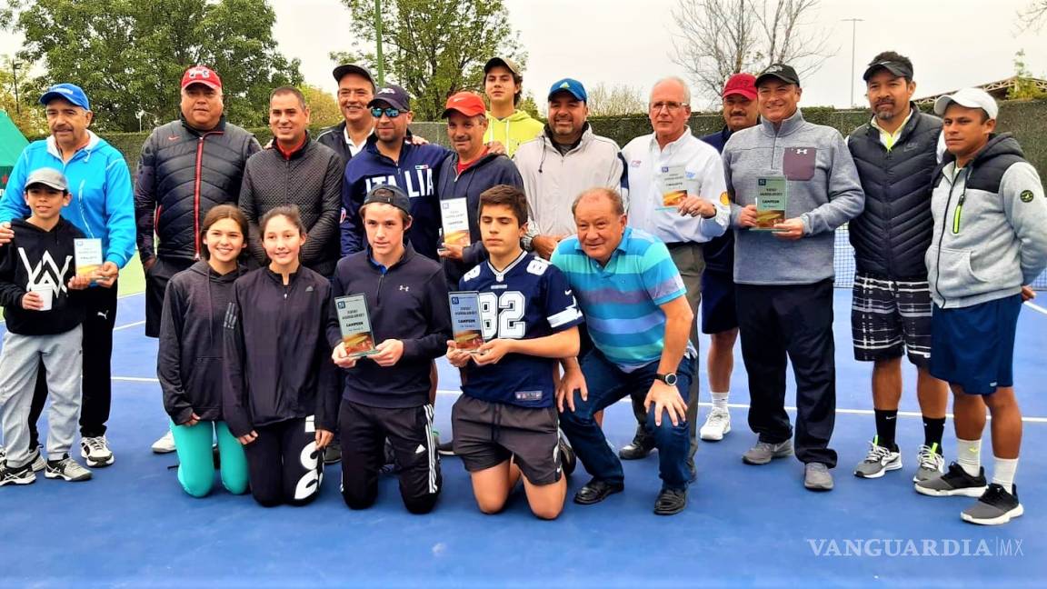 Todos ganan en el torneo de Tenis del Club San Isidro de Saltillo
