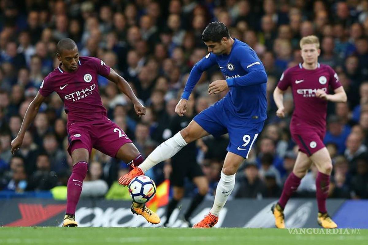 Morata sufre lesión muscular durante el Chelsea-Manchester City