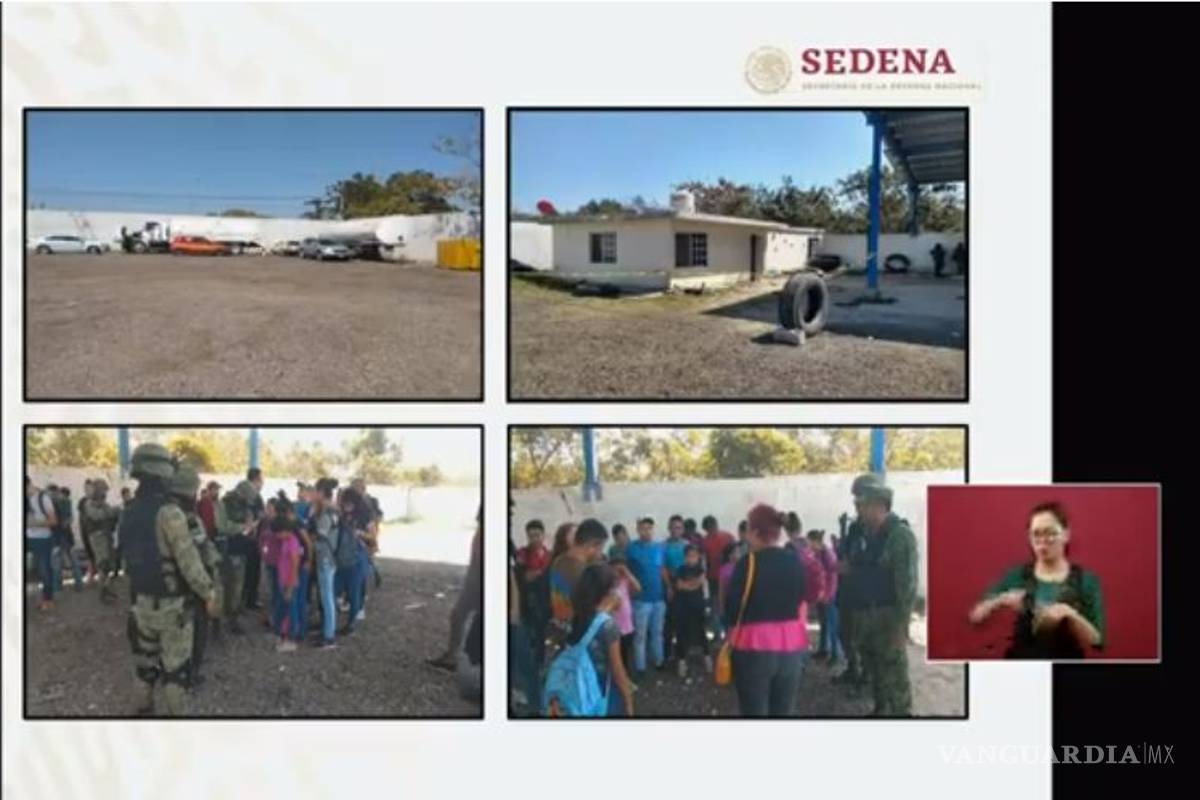 Liberan a 34 indocumentados en Altamira, y Sedena exhibe imágenes de migrantes desaparecidos en Tamaulipas