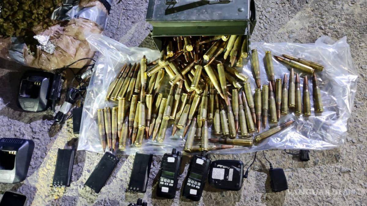 Fuerza Civil de NL asegura arsenal y equipo táctico tras enfrentamiento en Los Aldamas