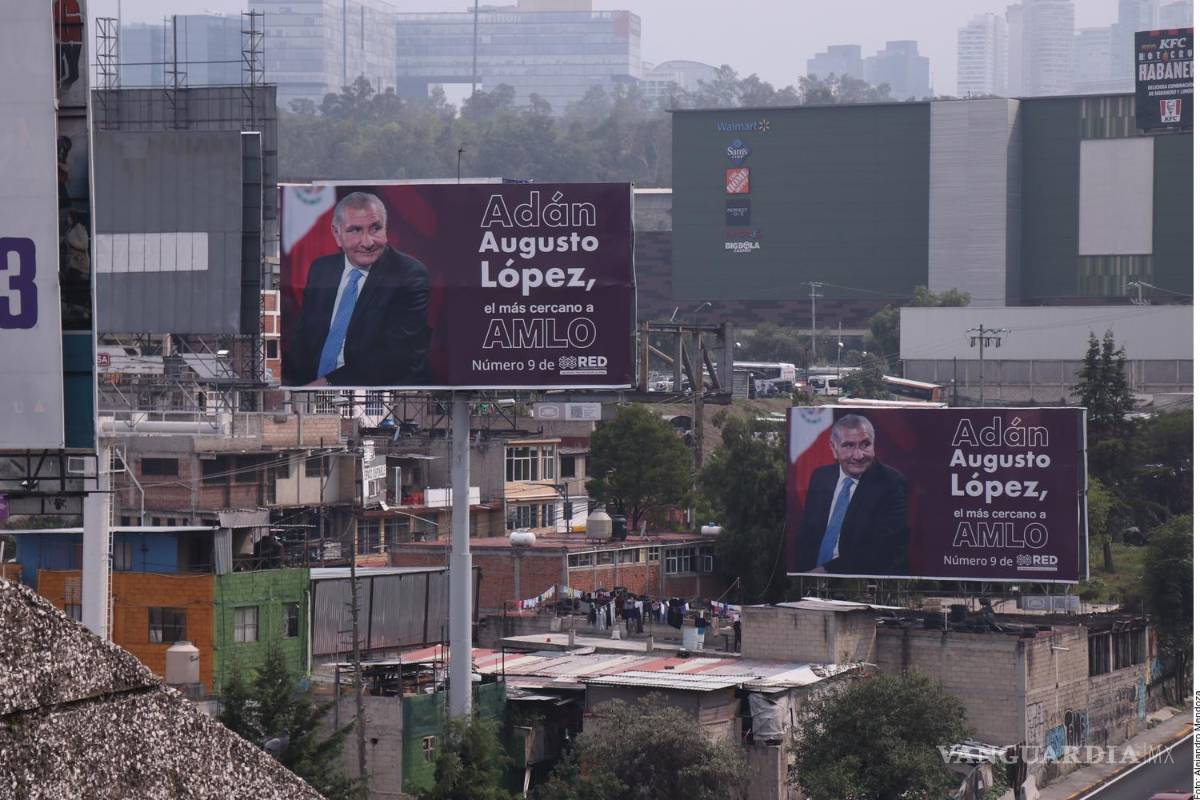 Adán Augusto lleva la delantera... en espectaculares