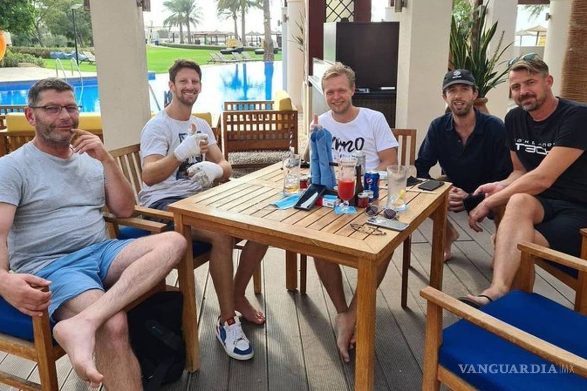 Grosjean recibió el alta médica tras su terrible accidente