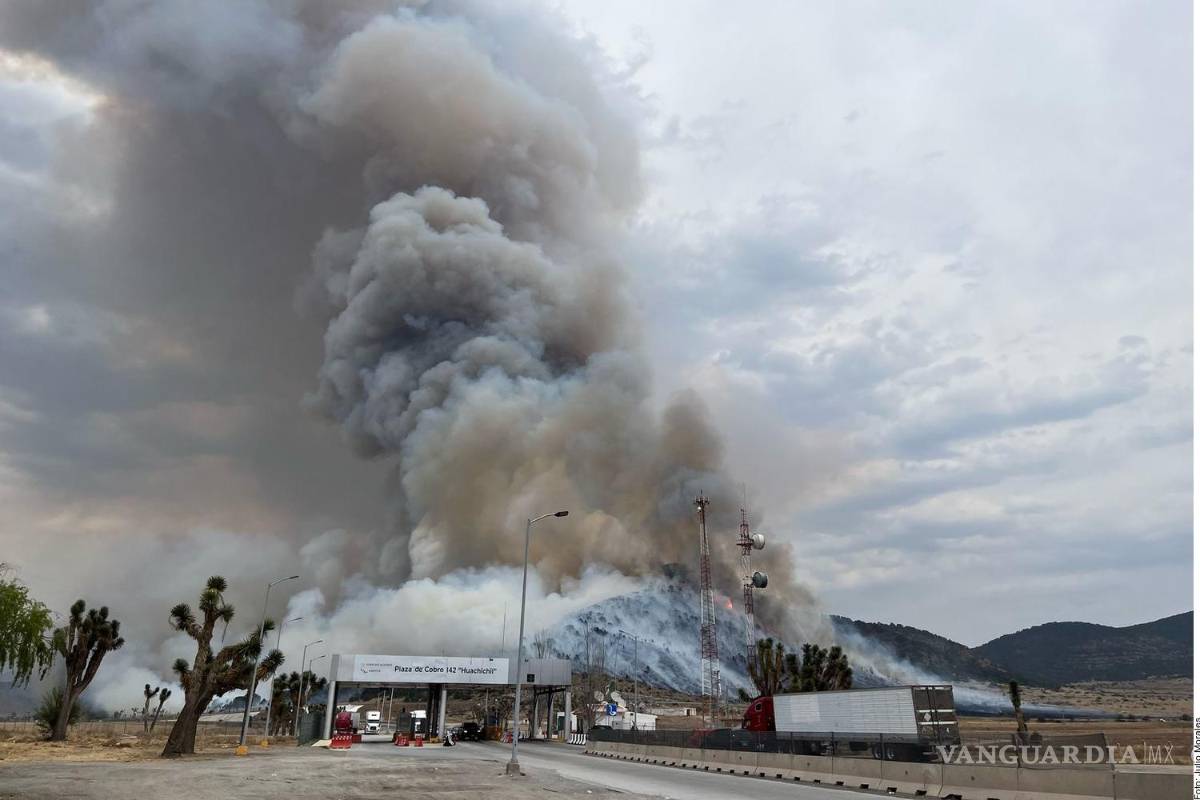 Se desata incendio forestal en Huachichil; cae presunto responsable de causarlo