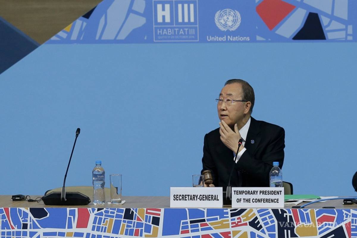 Ban Ki-moon llama a construir ciudades del futuro en inicio de Habitat III