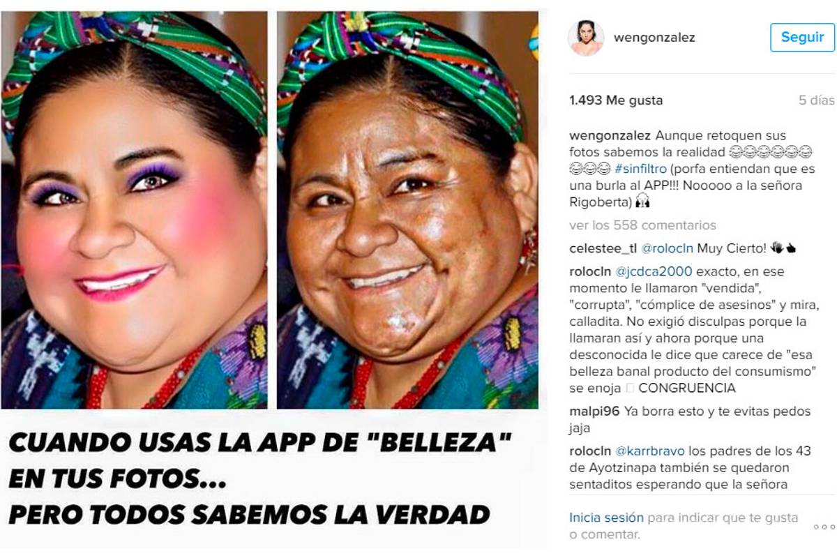 $!¿Quién es Wendy González, la actriz que ofendió a Rigoberta Menchú?