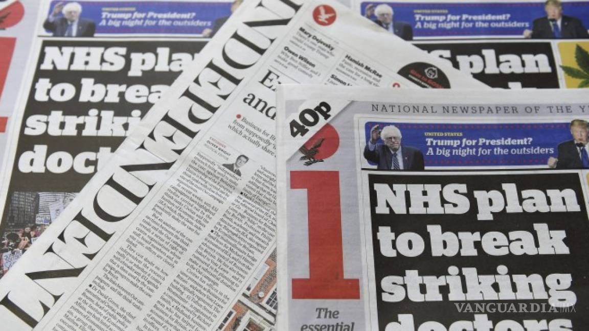 El diario The Independent anuncia que dejará de circular en papel