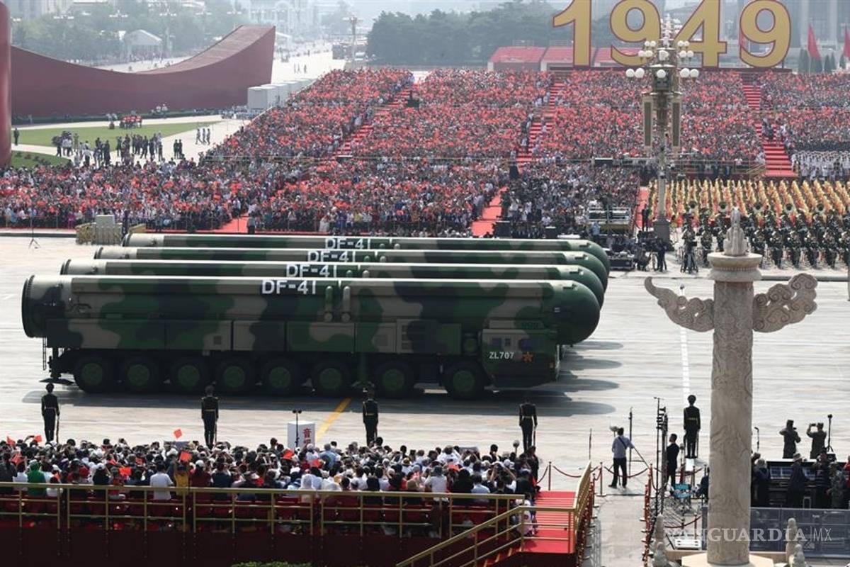 $!China exhibe su poderío militar en el mayor desfile de su historia